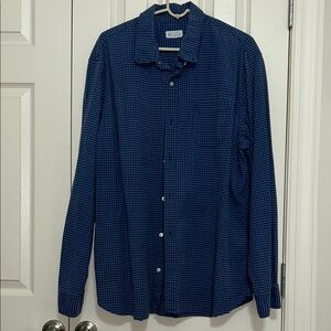 GAP Navy Plaid Casual Shirt